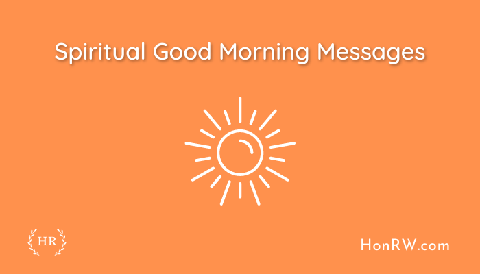 Spiritual Good Morning Messages
