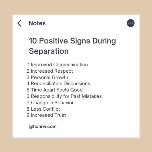 10 Positive Signs During Separation To Spread Your Wings
