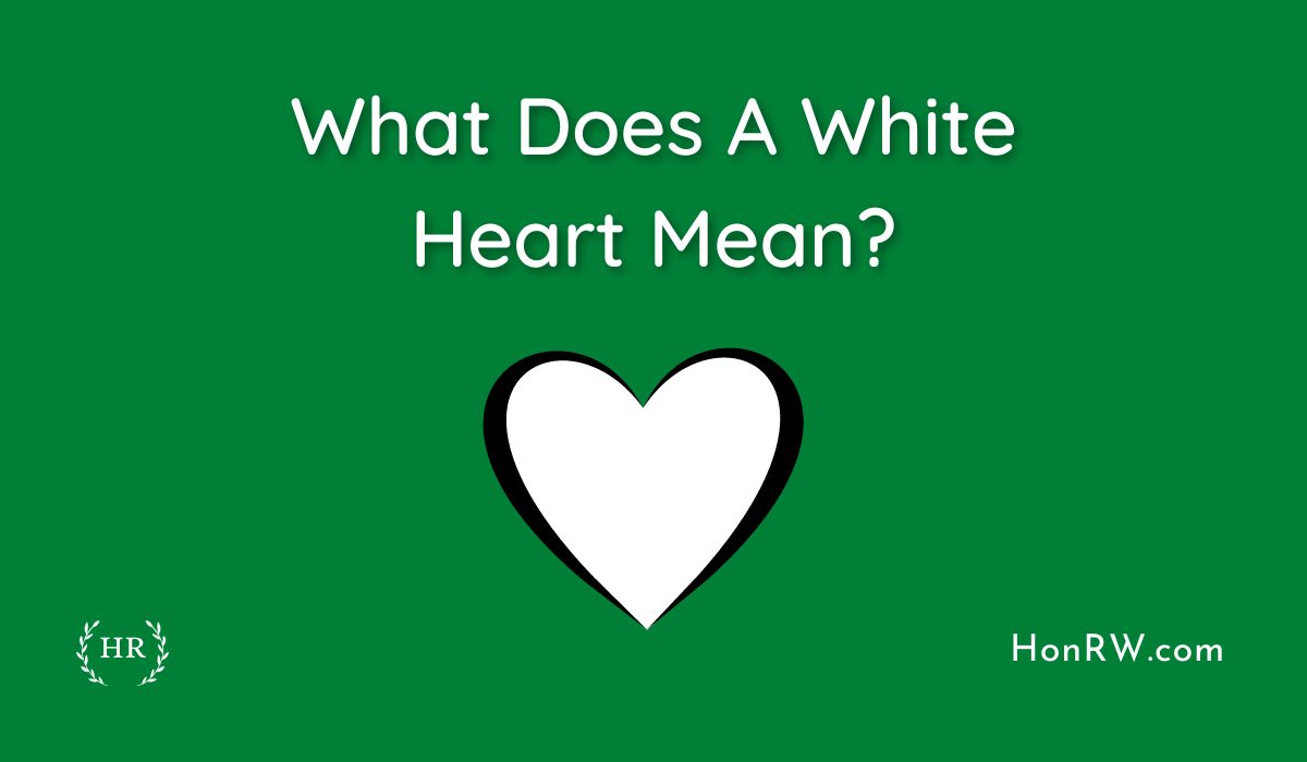 What does a White Heart Mean in Text